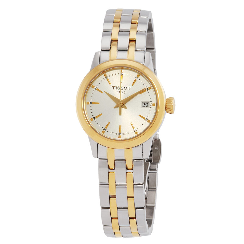 Tissot Classic Dream Quartz Silver Dial Two-Tone Ladies Watch