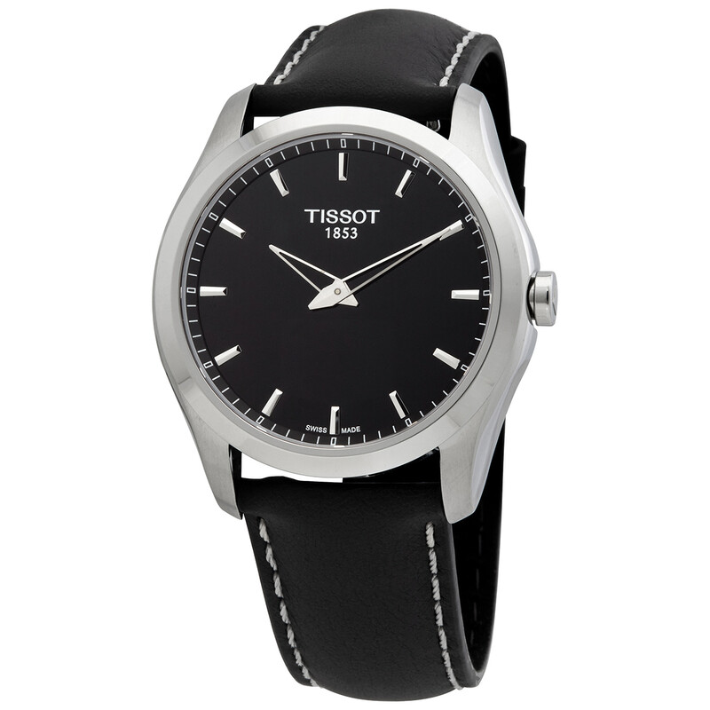 Tissot Couturier Quartz Black Dial