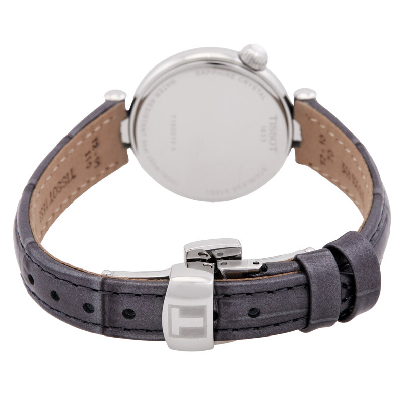 Tissot Desir Quartz Graded Silver-Black Dial Ladies Watch