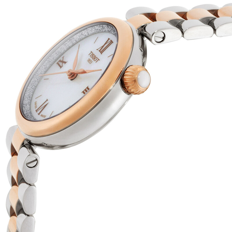 Tissot Desir Quartz White Mother of Pearl Dial Ladies Watch