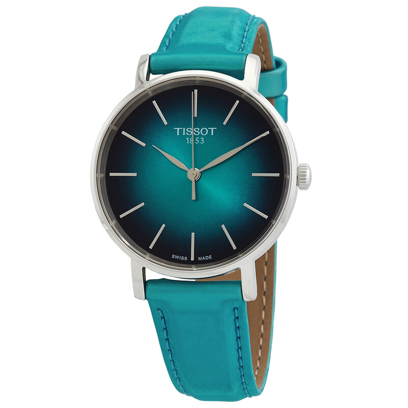 Tissot Everytime Lady Quartz Turquoise Dial Watch T1432101709100