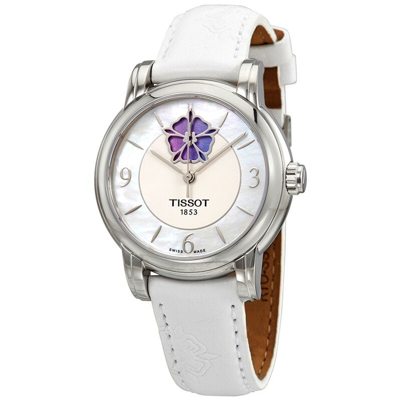 Tissot Lady Heart Flower Automatic White Mother of Pearl Dial