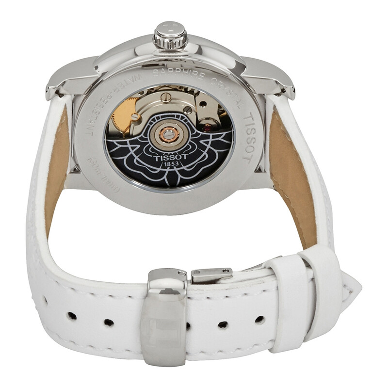 Tissot Lady Heart Flower Automatic White Mother of Pearl Dial