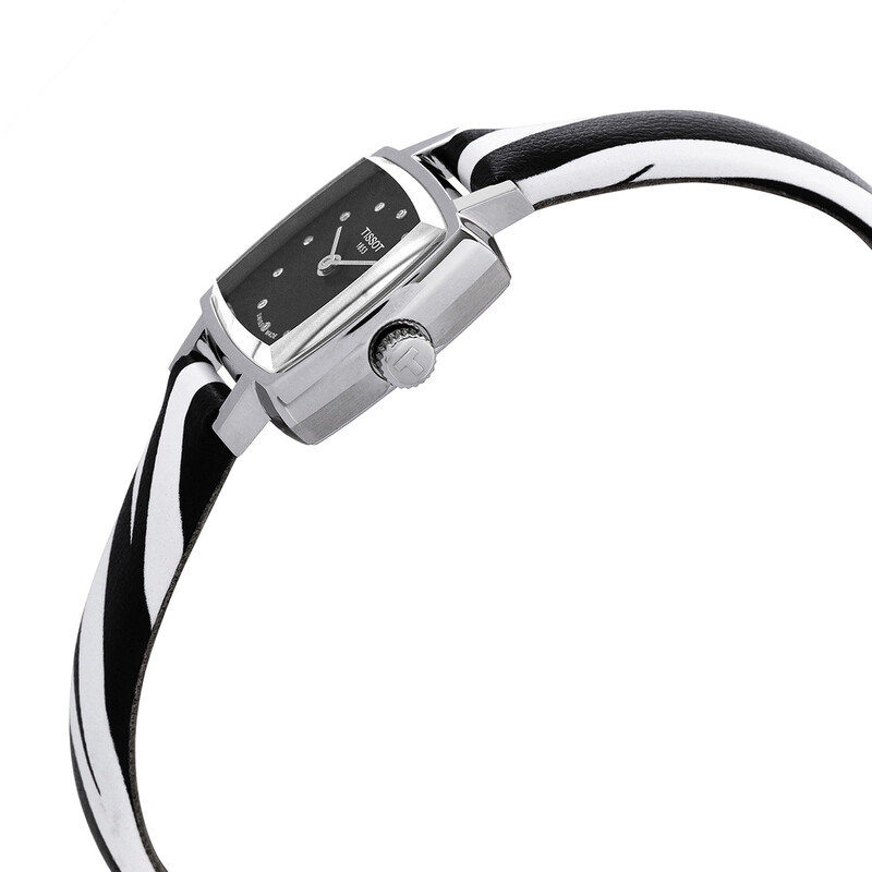 Tissot Lovely Quartz Diamond Black Dial Ladies Watch T058  display picture 1