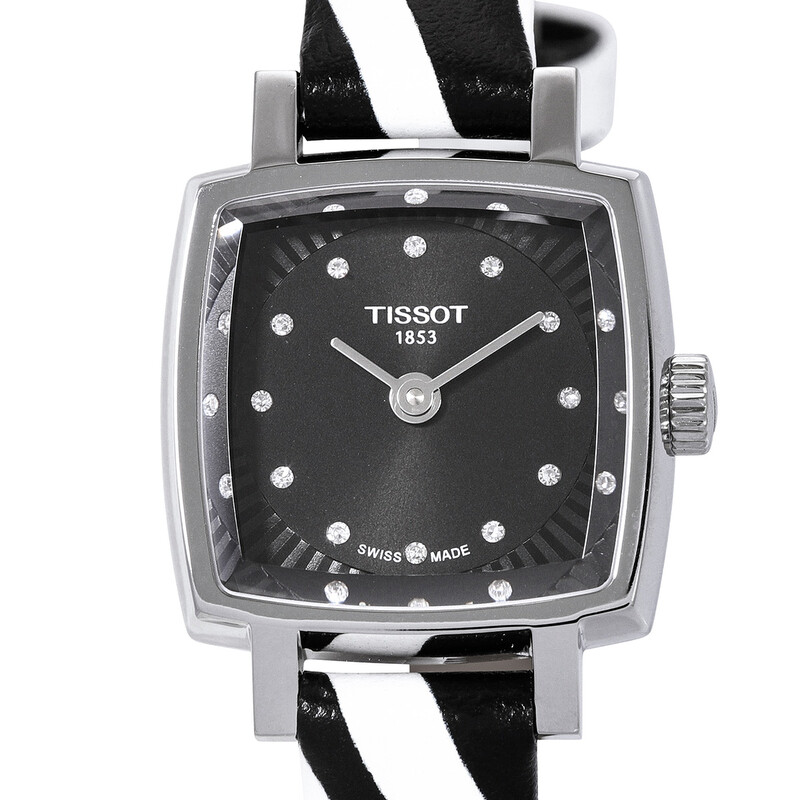 Tissot Lovely Quartz Diamond Black Dial Ladies Watch T058  display picture 2