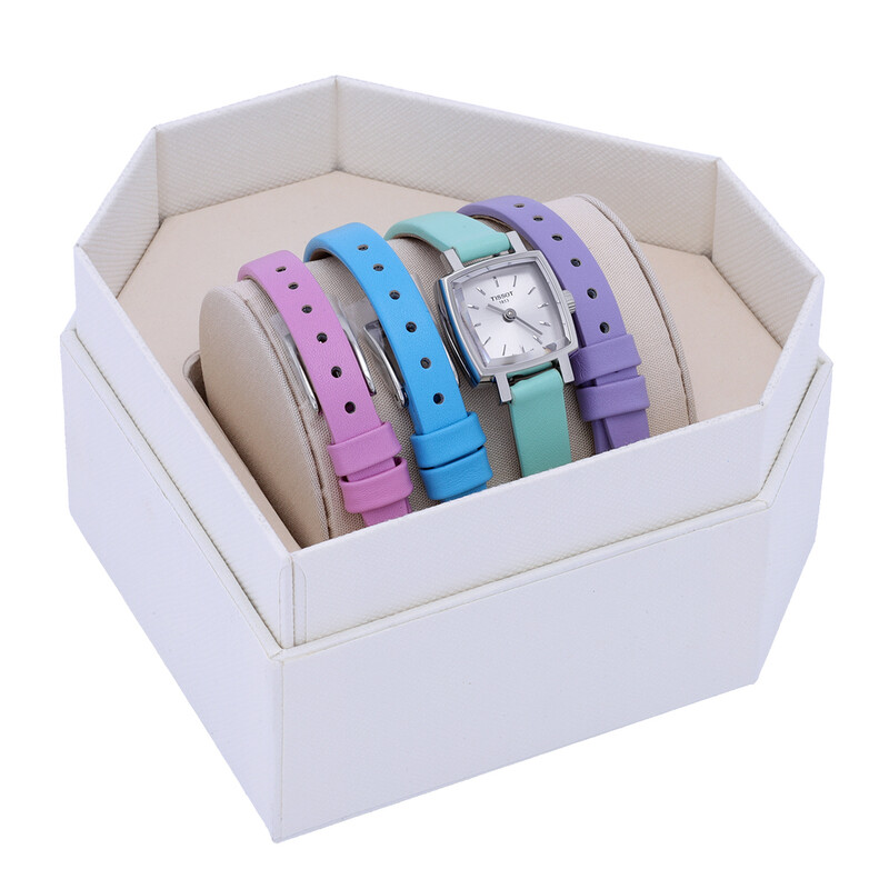 Tissot Lovely Summer Set Quartz Silver Dial Ladies Watch  display picture 3
