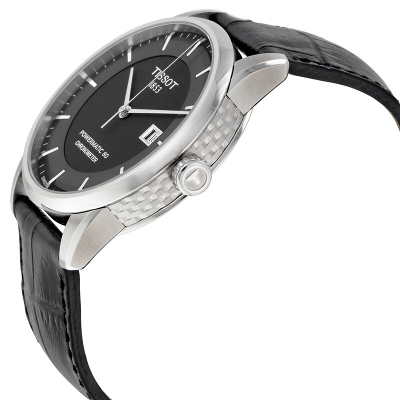 Tissot Luxury Automatic Stainless Steel Black Dial Men's Watch