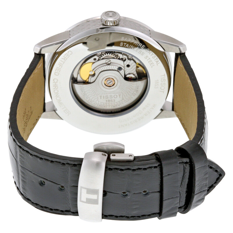 Tissot Luxury Automatic Stainless Steel Black Dial Men's Watch