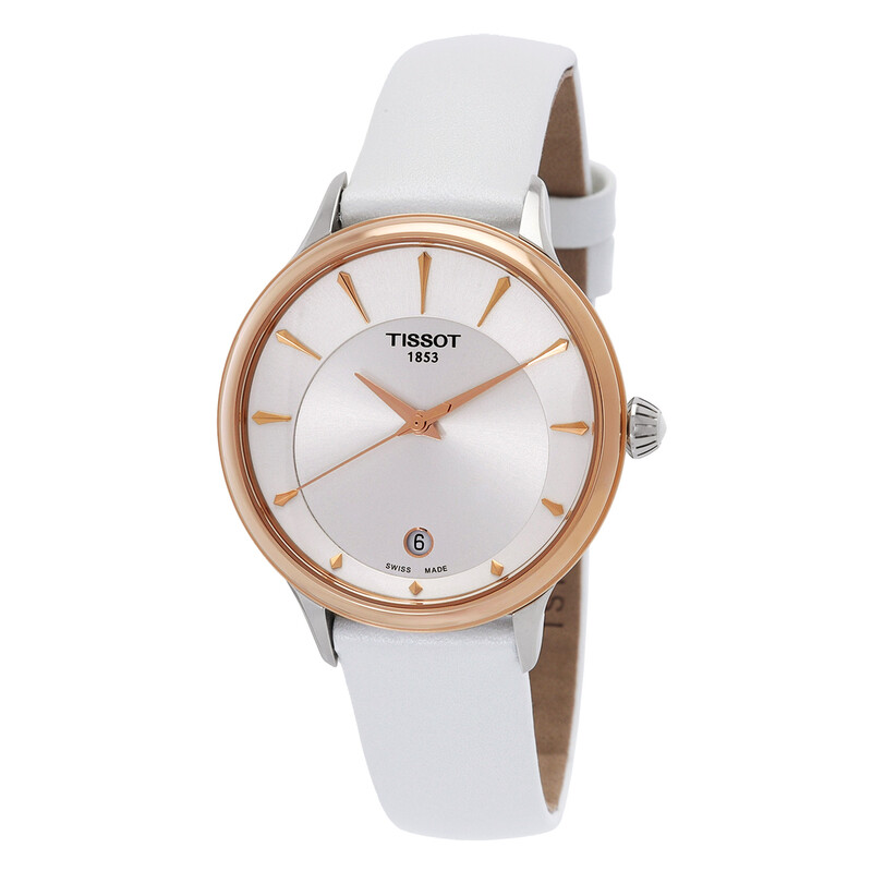 NWT Tissot Quartz White Dial Ladies Watch TISSOT T-Lady Quartz White Dial Ladies Watch T126.010.11  main image 4