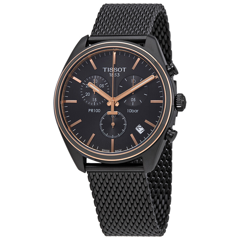Tissot PR 100 Chronograph Black Dial Men's Watch T101.417.23