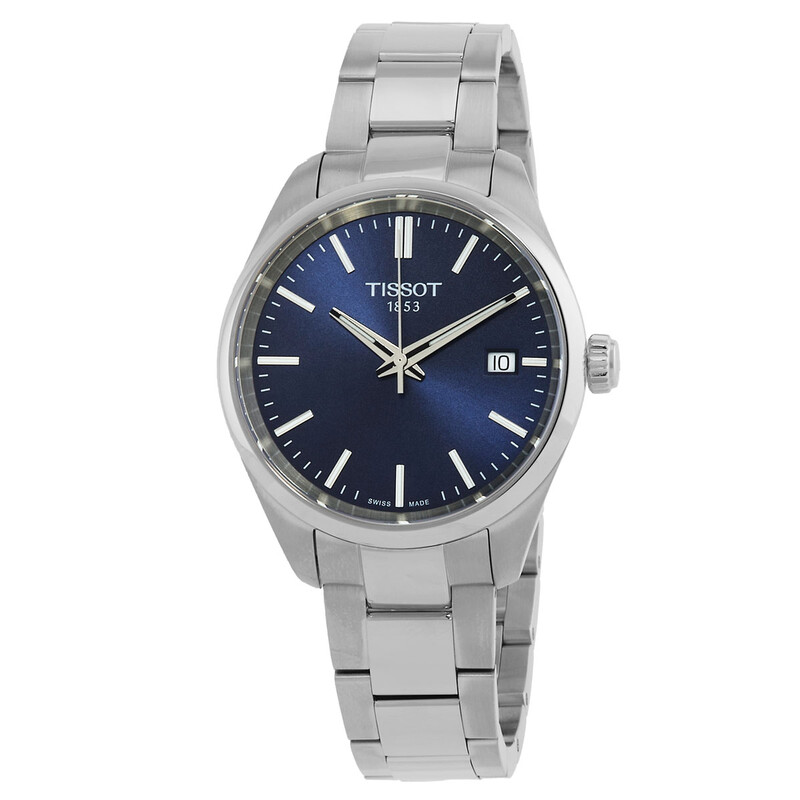 TISSOT PR 100 クォーツ　100M防水　ブルー文字盤 Tissot PR 100 Quartz Blue Dial Ladies Watch T1502101104100