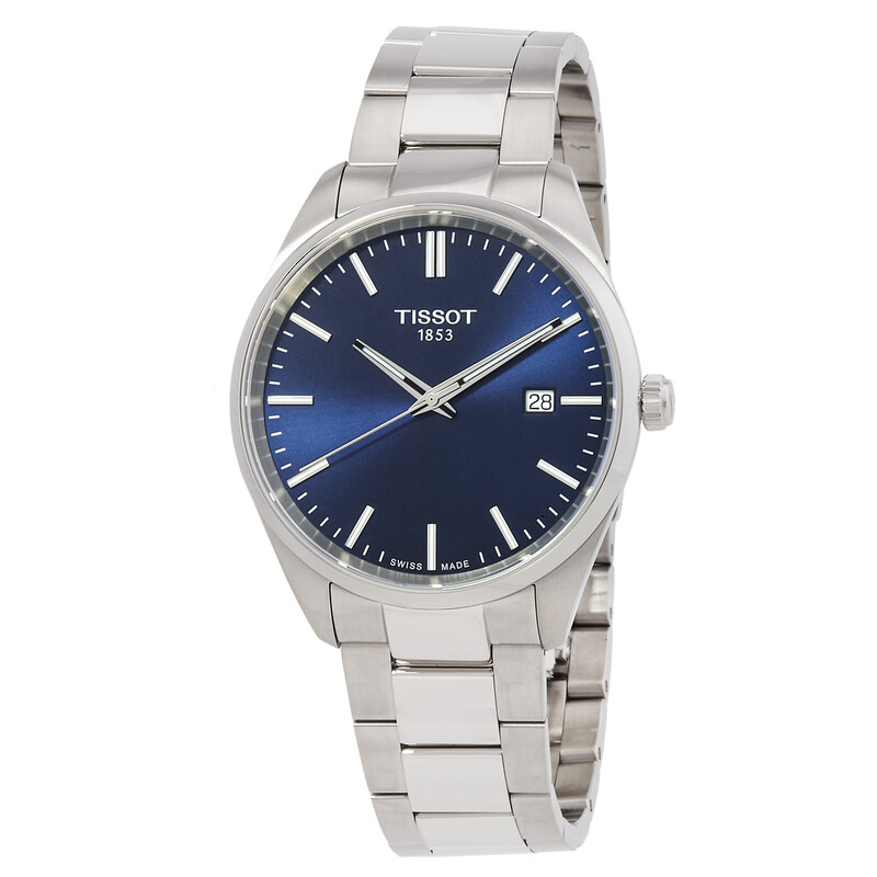 TISSOT PR 100 クォーツ　100M防水　ブルー文字盤 Tissot PR 100 Quartz Blue Dial Men's Watch T1504101104100