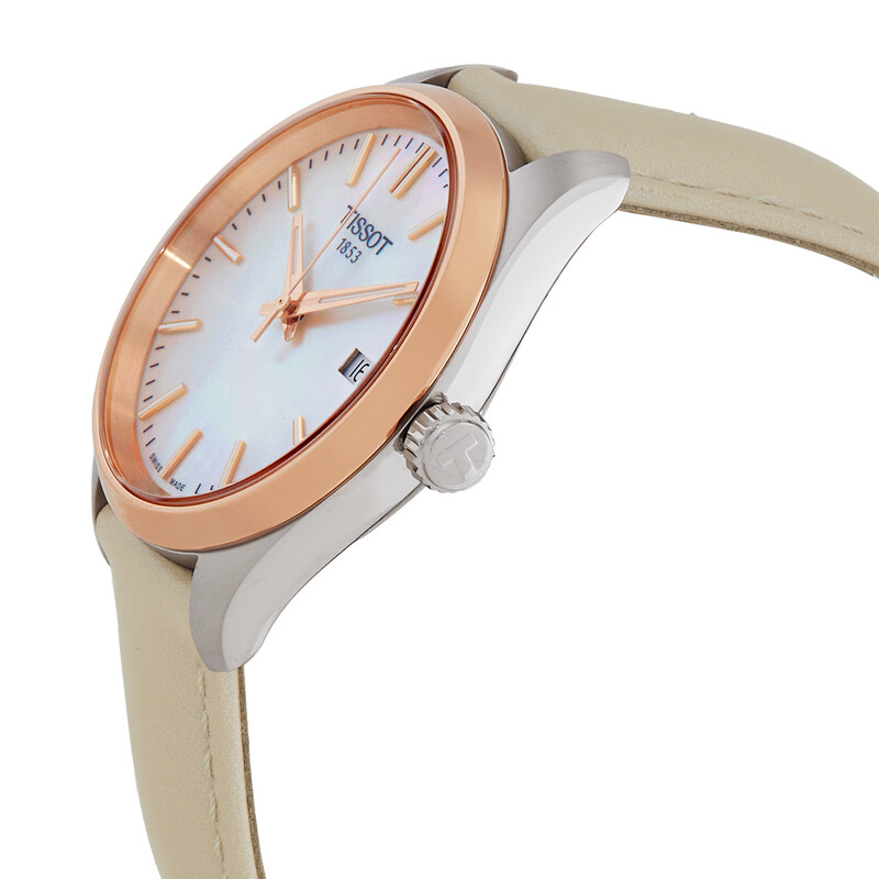 Tissot PR 100 Quartz White Mother of Pearl Dial Ladies Watch  display picture 1