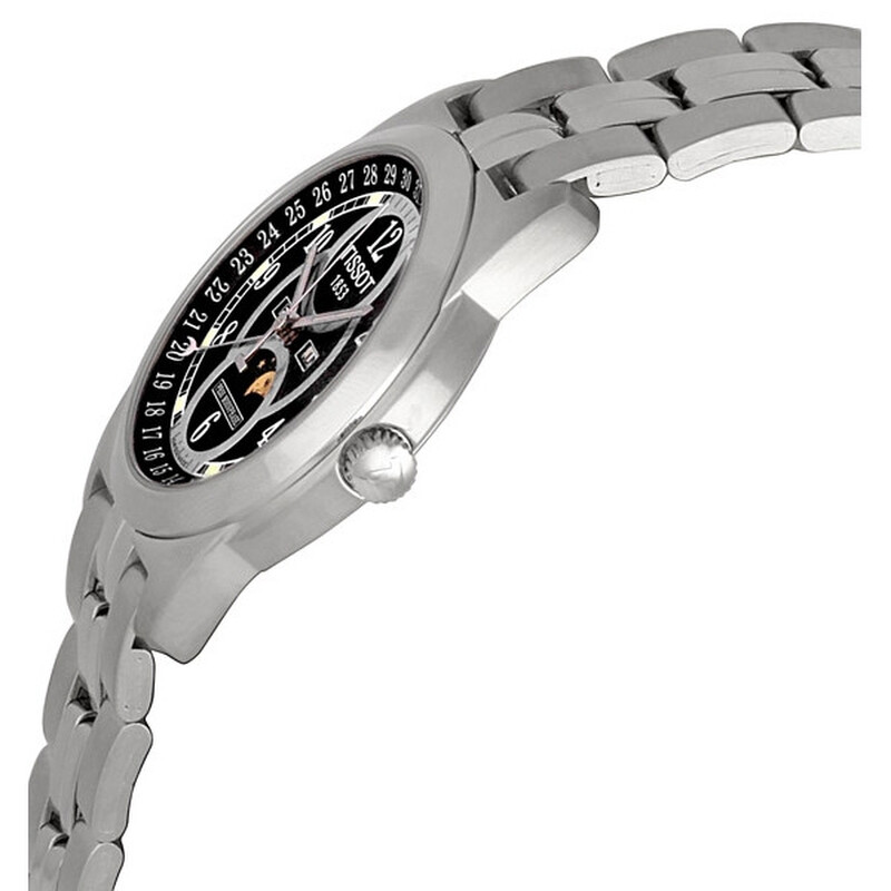 Tissot PR50 Moonphase Men's Watch with Black Dial T012.423.11