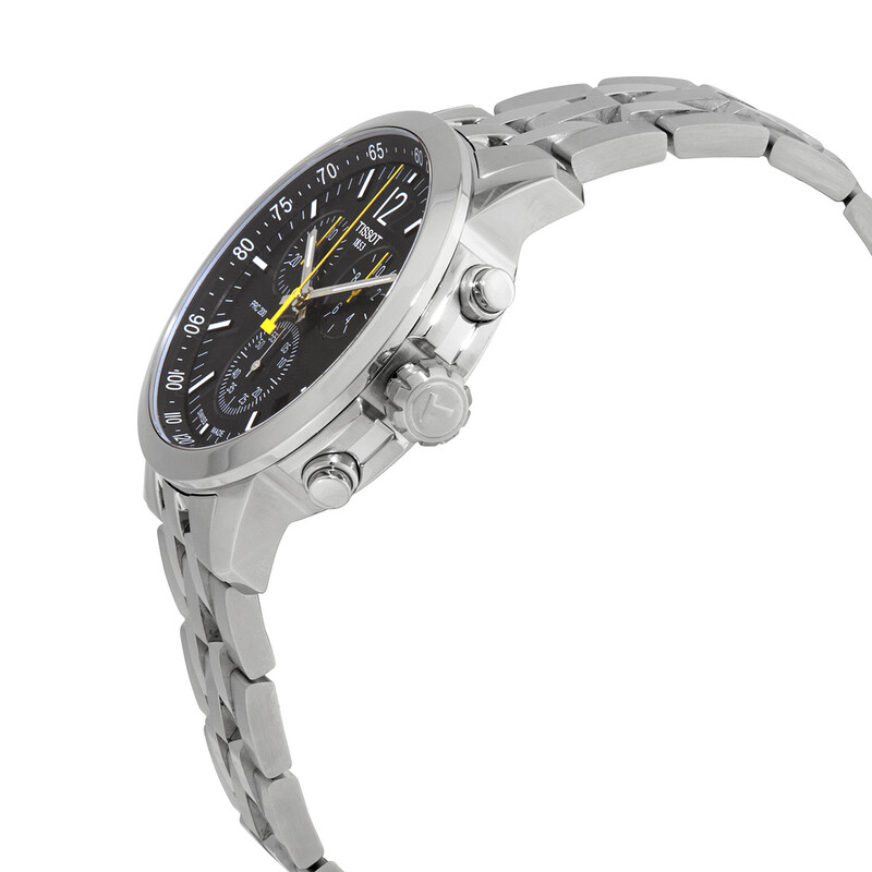 Tissot PRC 200 Chronograph Quartz Black Dial Men's Watch T114