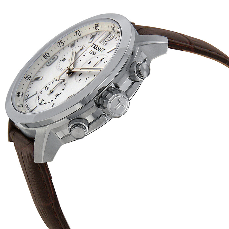 Tissot PRC 200 Chronograph White Dial Men's Watch T0554171601701