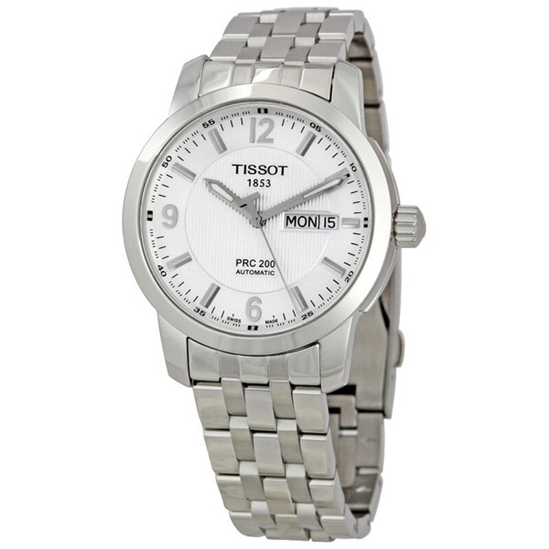 Tissot PRC 200 Men's Watch Automatic Bracelet Silver Dial T014