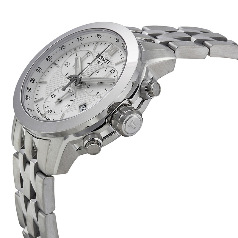 Tissot PRC200 Chronograph White Dial Ladies Watch T0552171101800