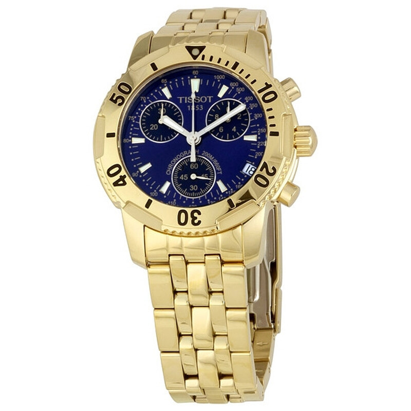 Tissot PRS 200 Chronograph Quartz Blue Dial Men's Watch T17.5.486