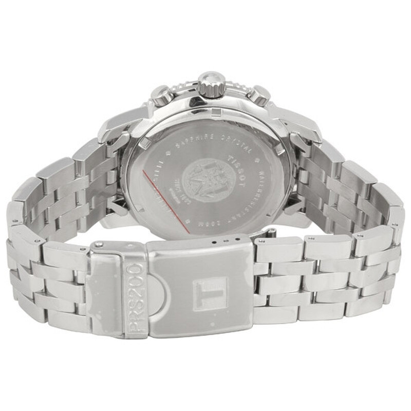 Tissot PRS 200 Chronograph Quartz Silver Dial Men's Watch T17