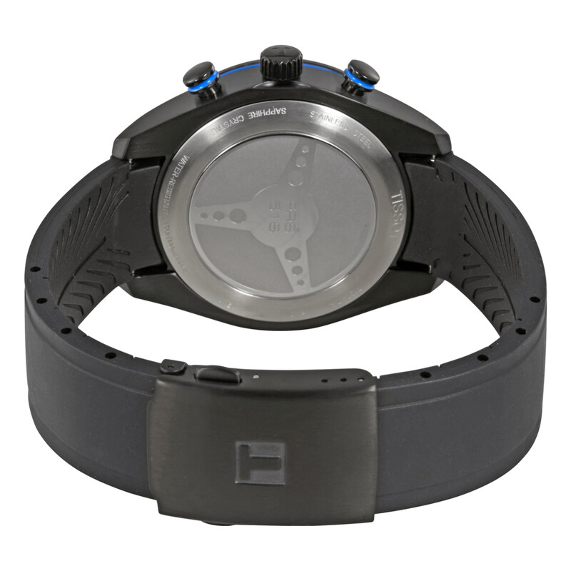 Tissot PRS 516 Chronograph Black Carbon Dial Men's Watch