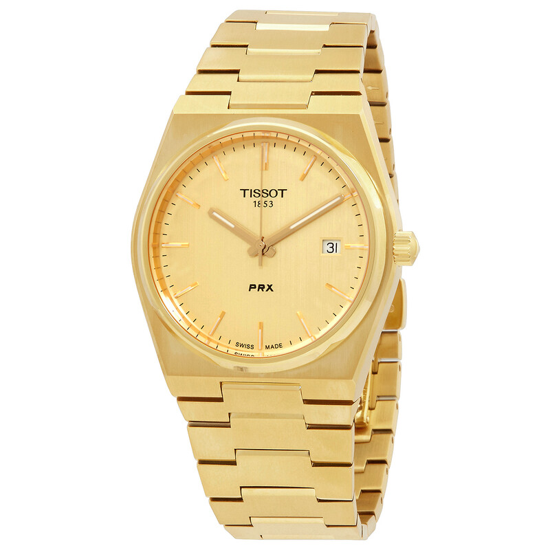 【美品】TISSOT PRX ピーアールエック　メンズ シャンパーニュ Tissot PRX Quartz Champagne Dial Men's Watch T137.410.33.021.00