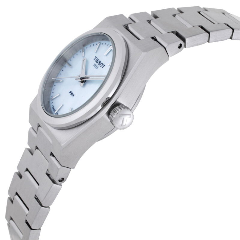 Tissot PRX Quartz White Mother of Pearl Dial Ladies Watch  display picture 1
