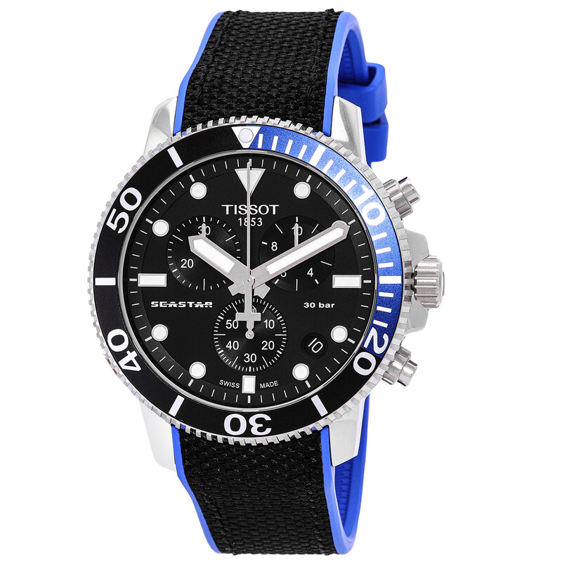 Tissot Seastar 1000 Chronograph Quartz Black Dial Men's Watch T120