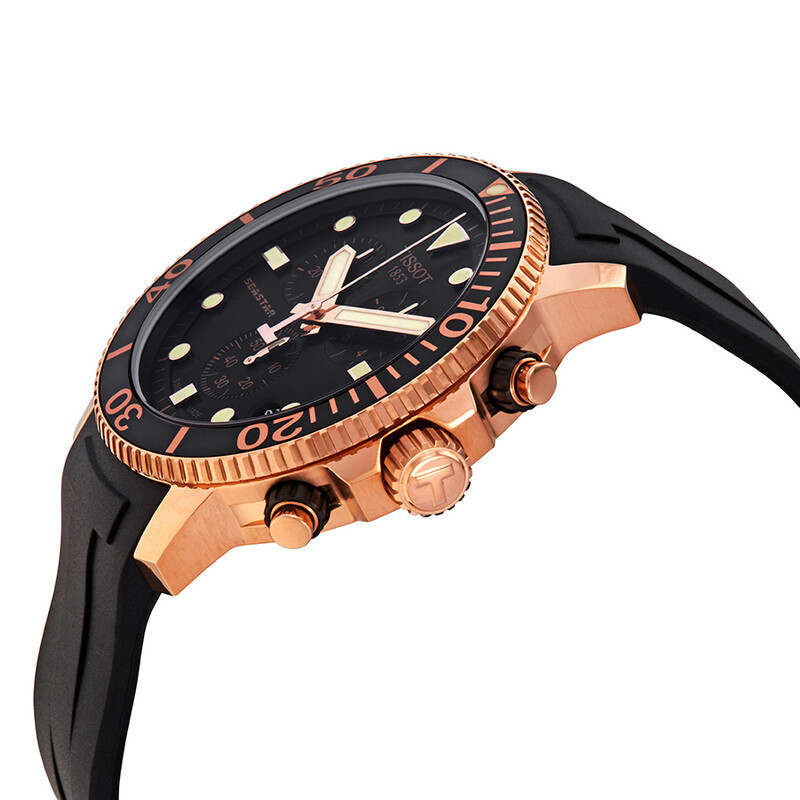 Tissot Seastar 1000 Chronograph Quartz Black Dial Men's Watch