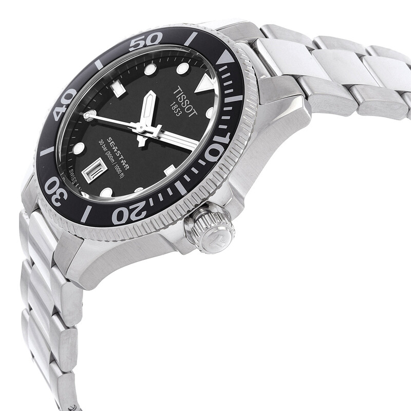 Tissot Seastar 1000 Quartz Black Dial Unisex Watch T1202101105100