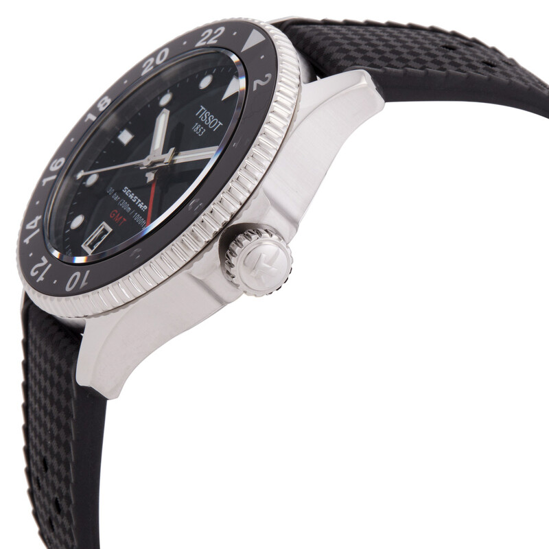 Tissot Seastar 1000 Quartz GMT Black Dial Men's Watch T120.852.17