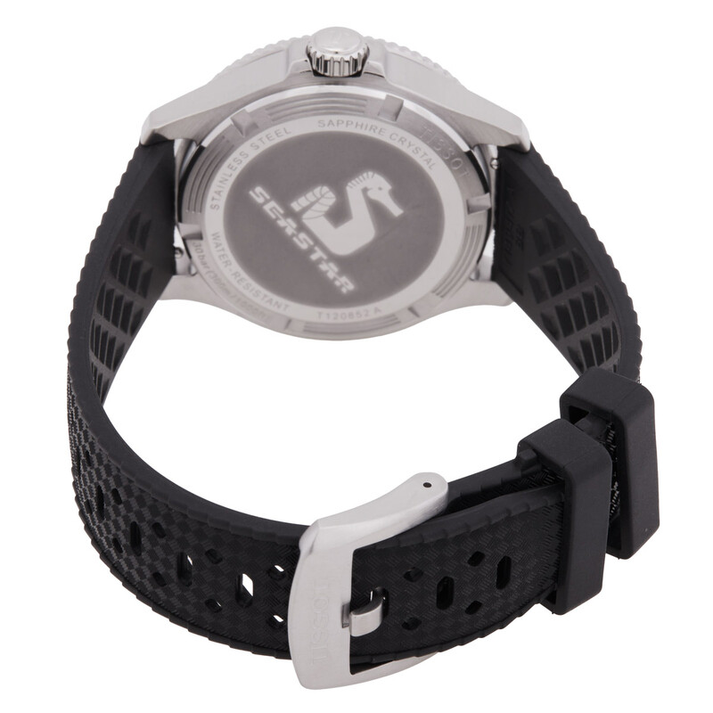 Tissot Seastar 1000 Quartz GMT Black Dial Men's Watch T120.852.17