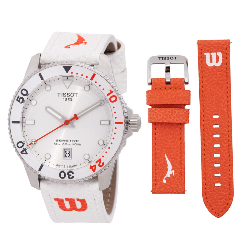 Tissot Seastar 1000 Wilson WNBA Quartz White Dial Unisex Watch 