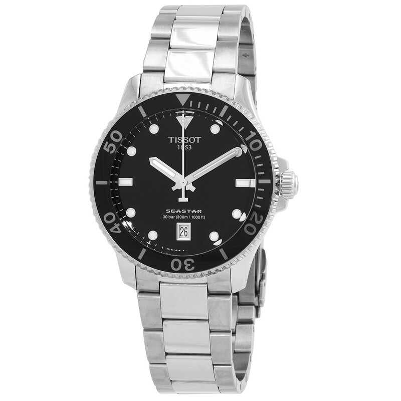 Tissot Seastar Quartz Black Dial Men's Watch T120.410.11.051.00