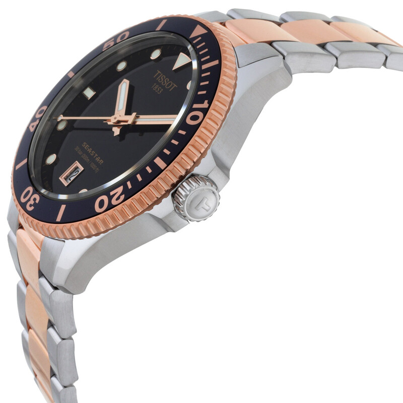 Tissot Seastar Quartz Black Dial Men's Watch T1204102205101
