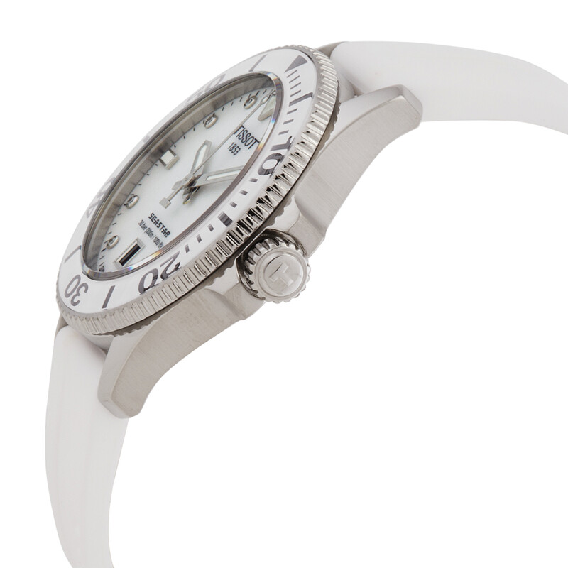 NWT Tissot Seastar Quartz Diamond White Mother of Pearl Dial Unisex Watch Tissot Seastar Quartz Diamond White Mother of Pearl Dial  main image 2
