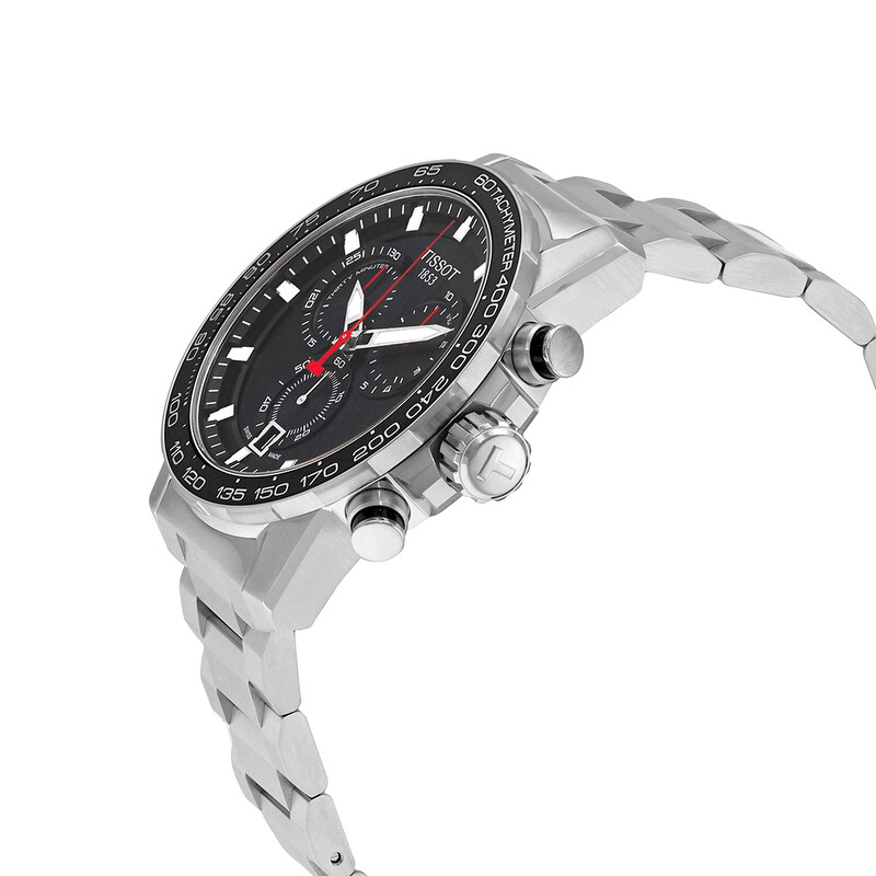 Tissot Supersport Chronograph Quartz Black Dial Men's Watch T125