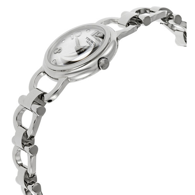 TISSOT Silver Chain Link Metal Women\'s Watch Tissot PRX Quartz White Mother of Pearl Dial Stainless Steel  main image 3
