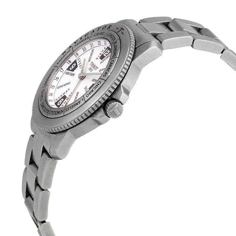 Tissot T-Navigator Quartz White Dial Men's Watch T30.1.485.12 - T