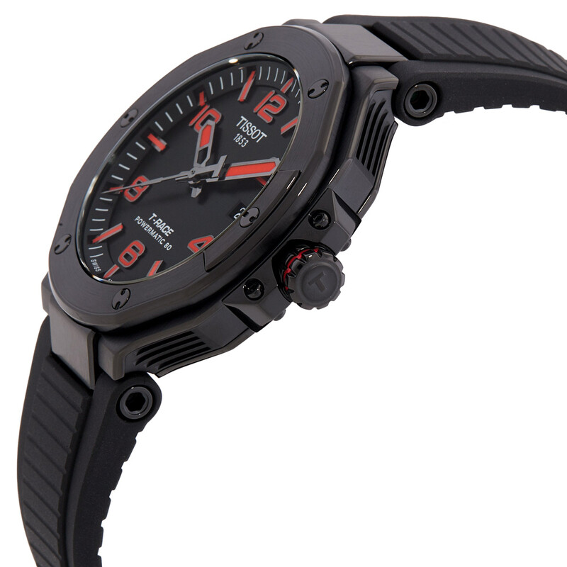 Tissot T-Race Powermatic 80 Automatic Black Dial Men's Watch