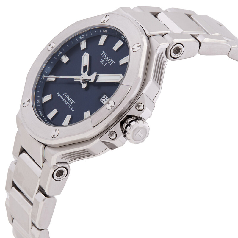 Tissot T-Race Powermatic 80 Automatic Blue Dial Men's Watch