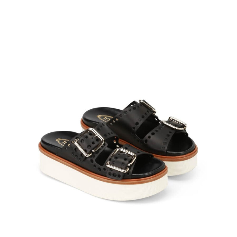 Tod's Tod's 65Mm Leather Mules XXW97A0Y520NB5B999 - Shoes, Tods