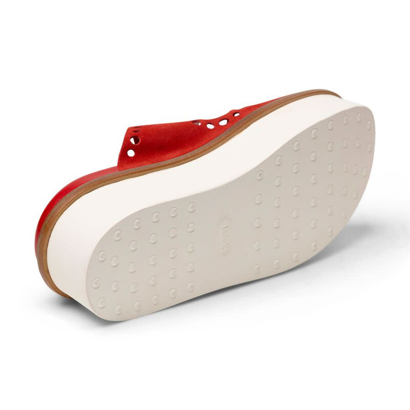 Tod's Tod's Perforated Buckle Platform Sandals XXW97A0Y520RE0R401