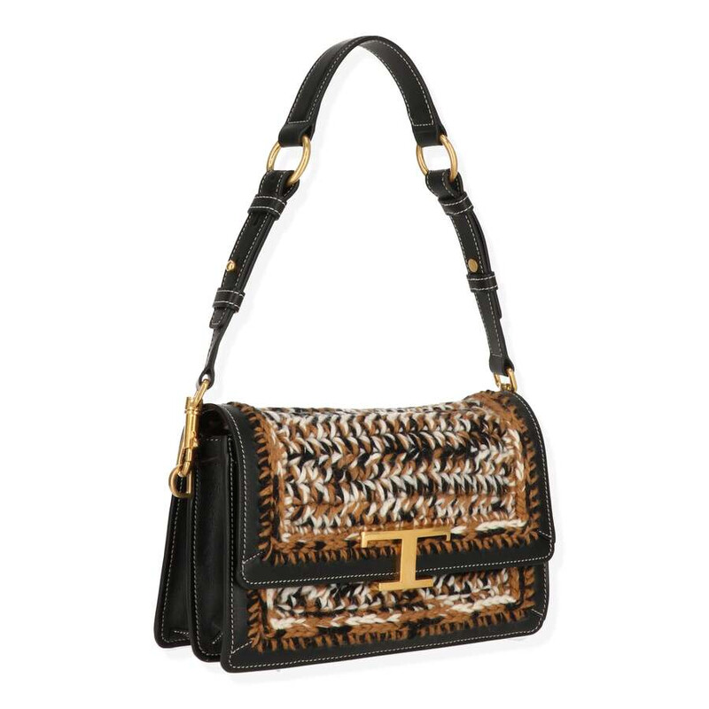 Tod's Womens Brown/Black Handbag XBWTSINL100HSJ792C 812625376407