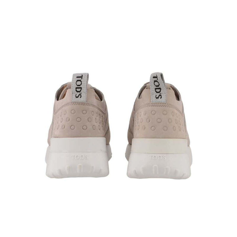Tod's Womens Pearl Grey Sneaker, Size 7 XXW80A0W590SFVB007