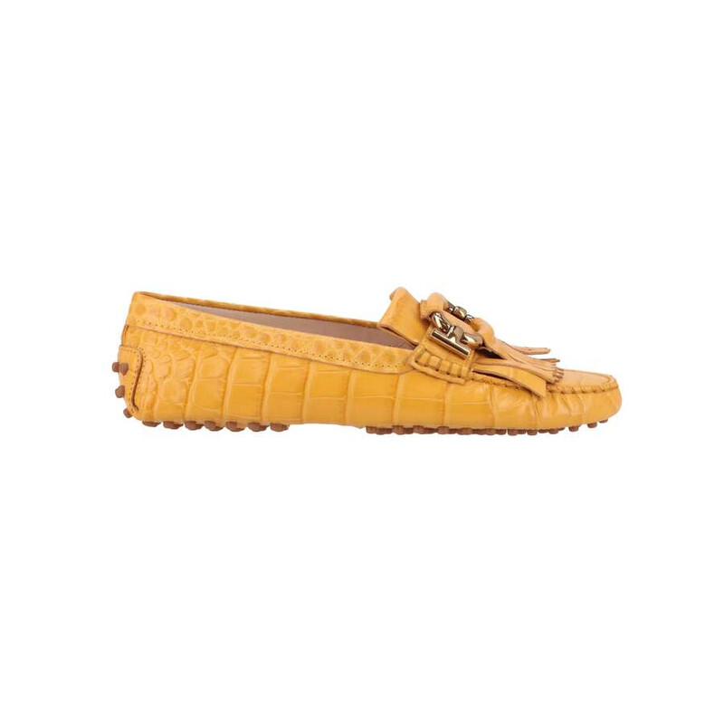 Tod's Womens Yellow Loafer, Size 7 XXW00G0AW70NWYG407 812625377125