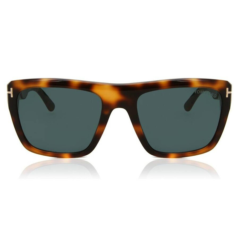 Tom Ford Alberto Blue Browline Men's Sunglasses FT1077 53V 55