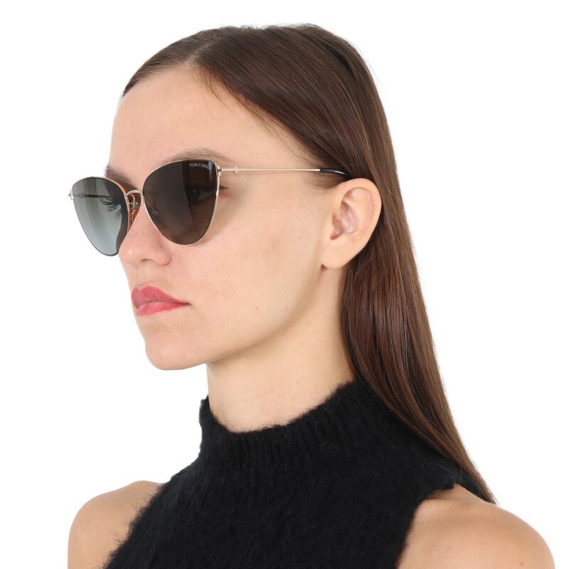 Tom Ford Anais Smoke Gradient Cat Eye Ladies Sunglasses  display picture 1
