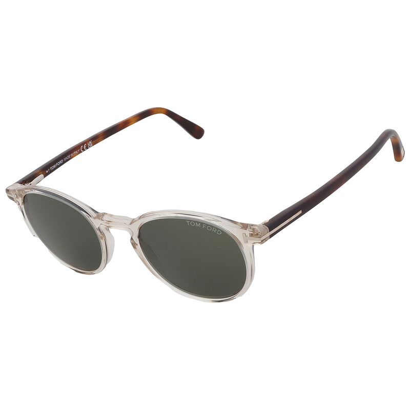 Tom Ford Andrea Green Oval Men's Sunglasses FT0539 45N 48
