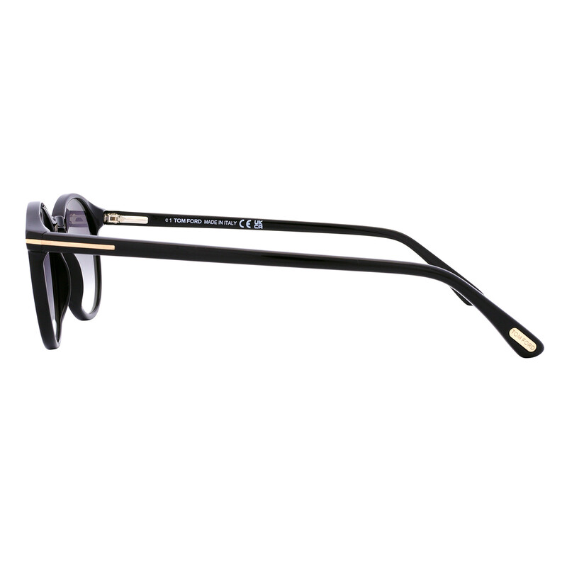 Tom Ford Andrea Smoke Gradient Round Unisex Sunglasses FT0539 01B